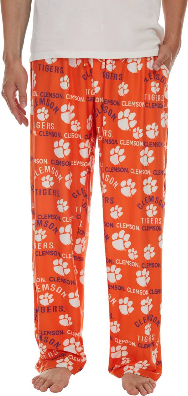 Concepts Sport Men's Clemson Tigers Orange Flagship Sleep Pants