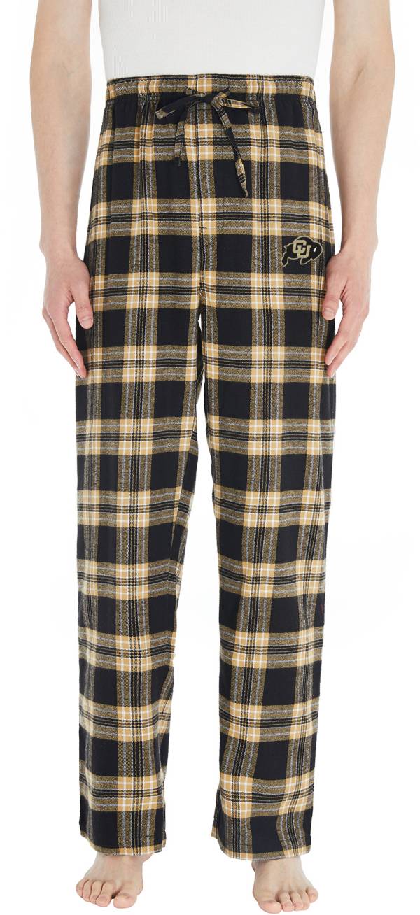 Concepts Sport Men's Colorado Buffaloes Black Plaid Takeaway Sleep Pants product image