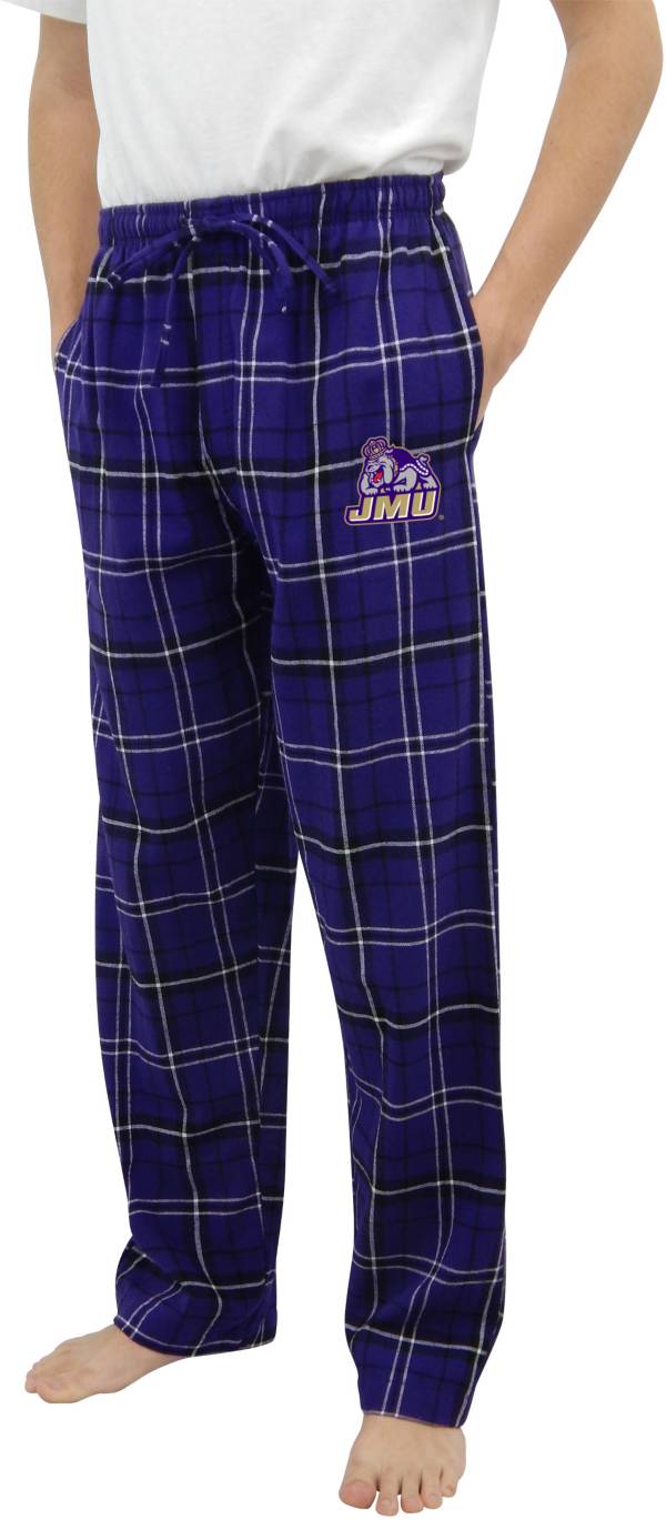 Concepts Sport Men's James Madison Dukes Purple Ultimate Embroidered Sleep Pants product image