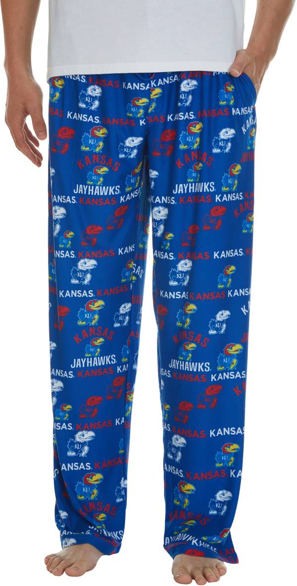 Concepts Sport Men's Kansas Jayhawks Blue Flagship Sleep Pants