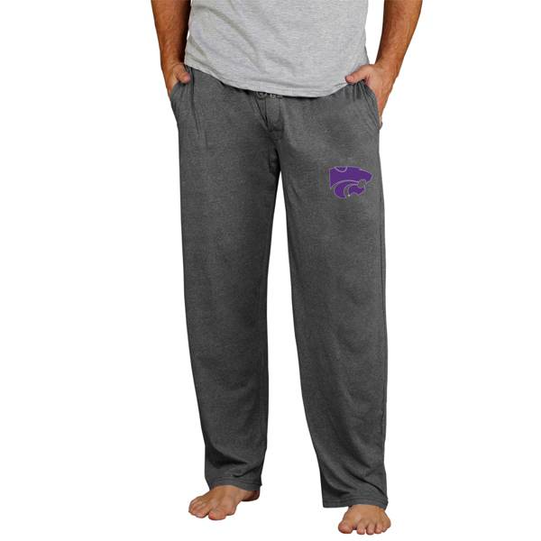 Concepts Sport Men's Kansas State Wildcats Grey Quest Jersey Pants product image