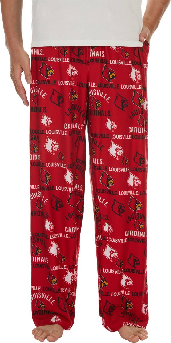 Concepts Sport Men's Louisville Cardinals Cardinal Red Flagship Sleep Pants