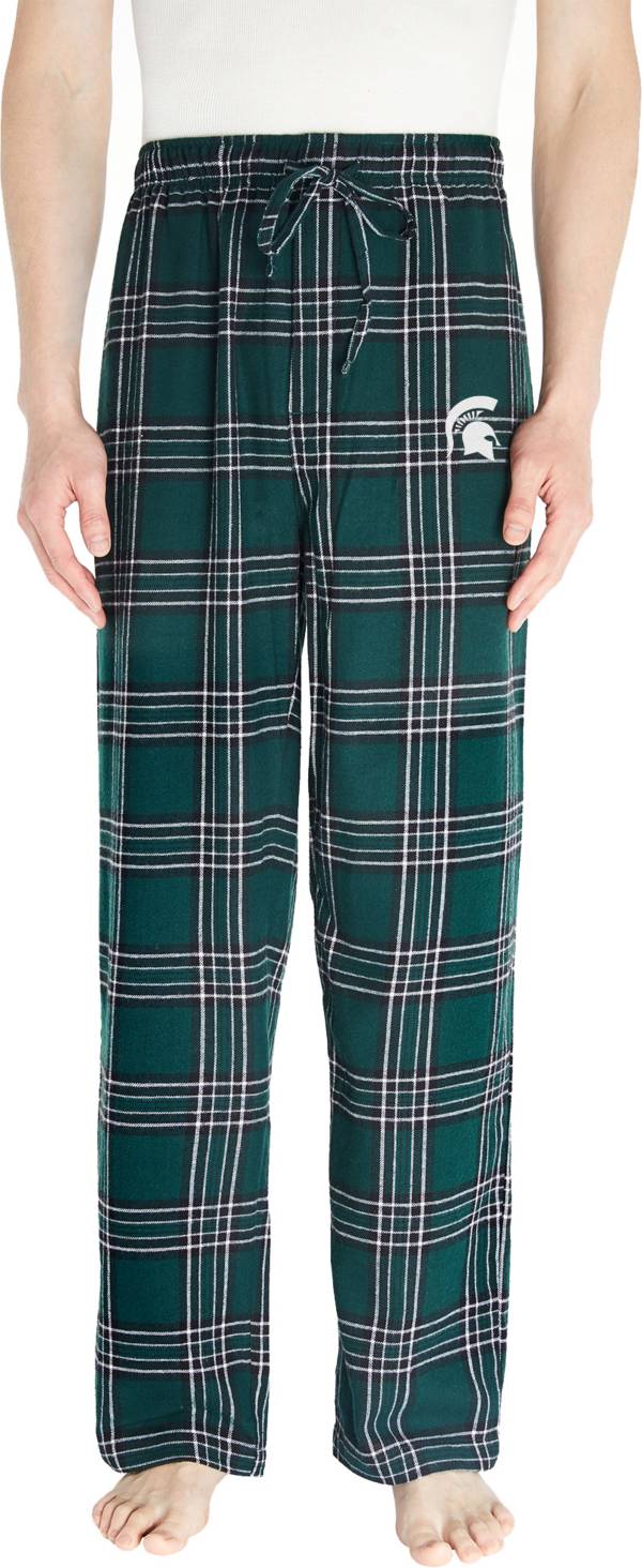 Concepts Sport Men's Michigan State Spartans Green Plaid Takeaway Sleep Pants product image
