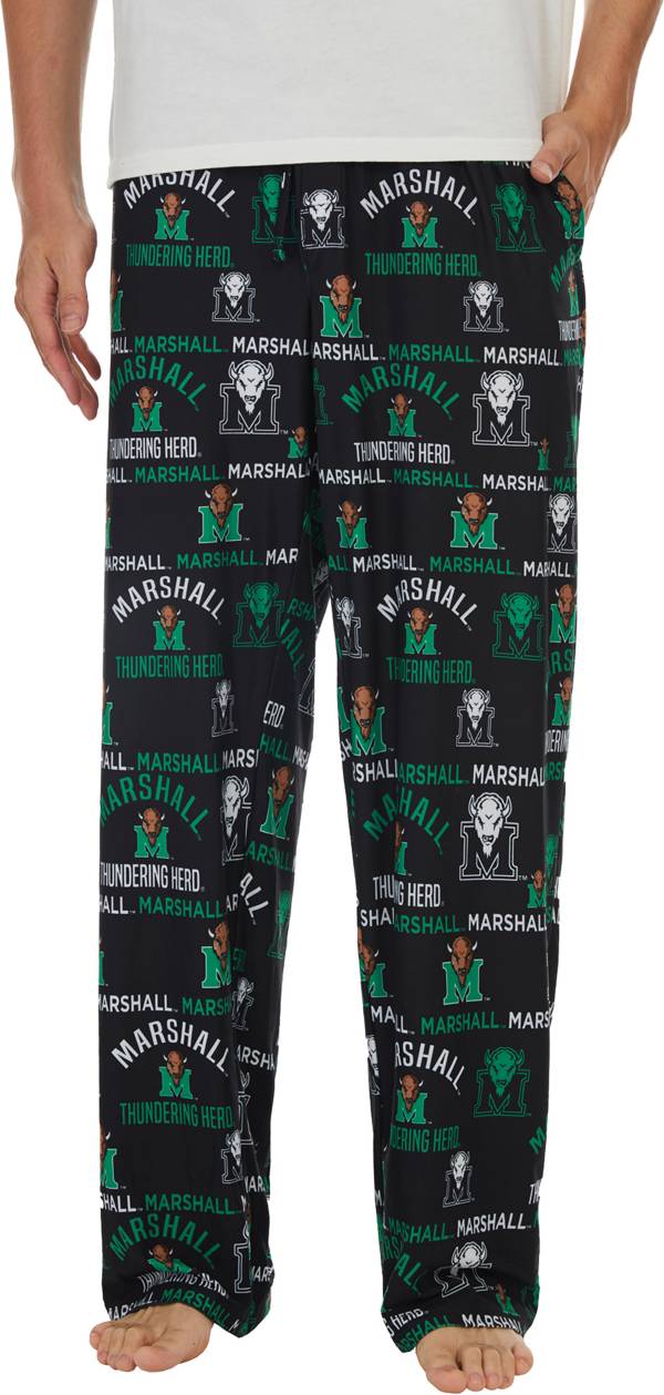 Concepts Sport Men's Marshall Thundering Herd Black Flagship Sleep Pants