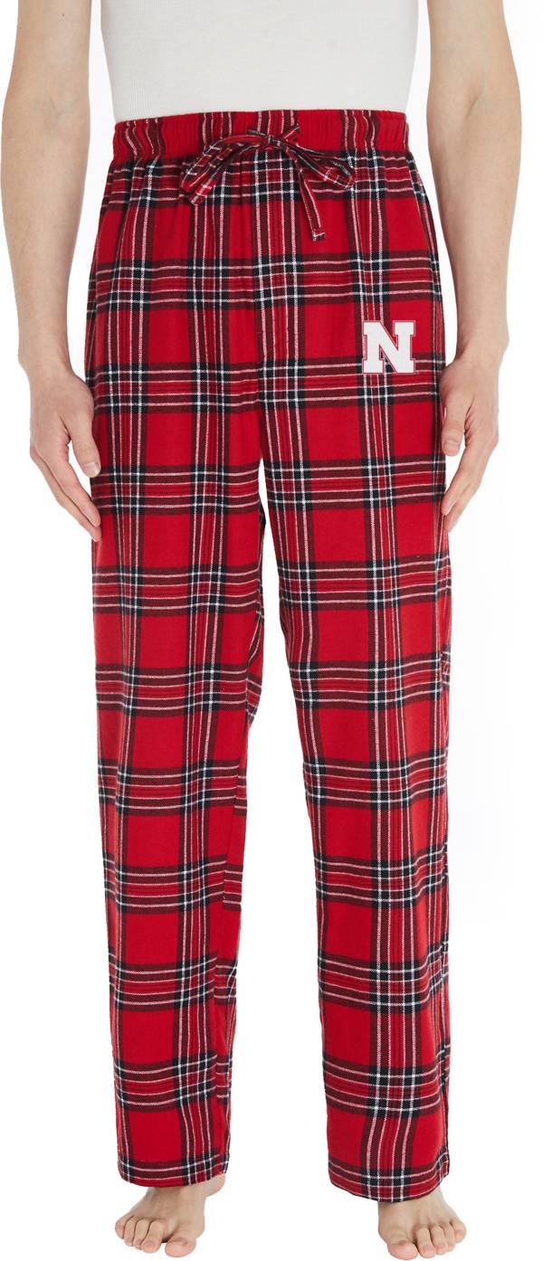 Concepts Sport Men's Nebraska Cornhuskers Scarlet Plaid Takeaway Sleep Pants product image