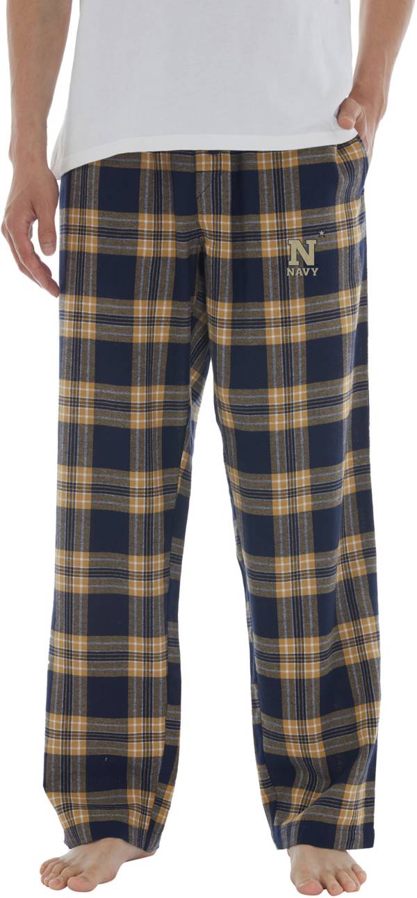 Men's Concepts Sport Navy Denver Broncos Ultimate Plaid Flannel Pajama Pants