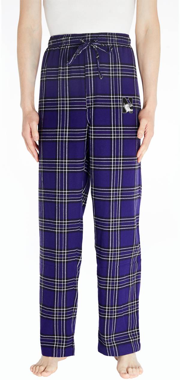 Concepts Sport Men's Northwestern Wildcats Purple Plaid Takeaway Sleep Pants product image