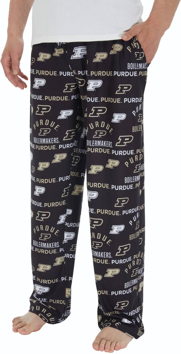 Concepts Sport Men's Purdue Boilermakers Black Flagship Sleep Pants