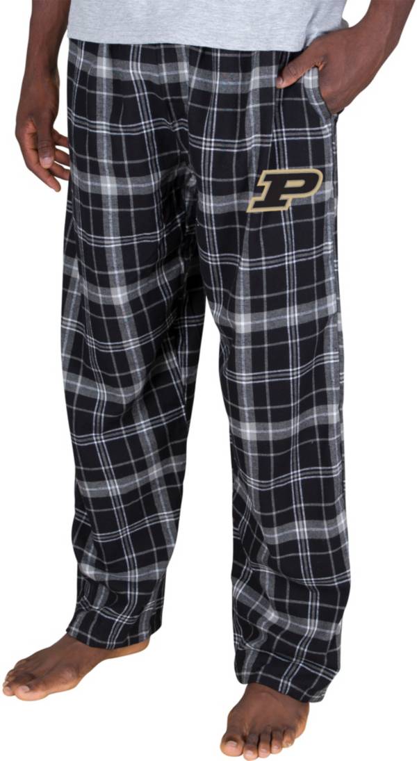 Concepts Sport Men's Purdue Boilermakers Black Ultimate Embroidered Sleep Pants