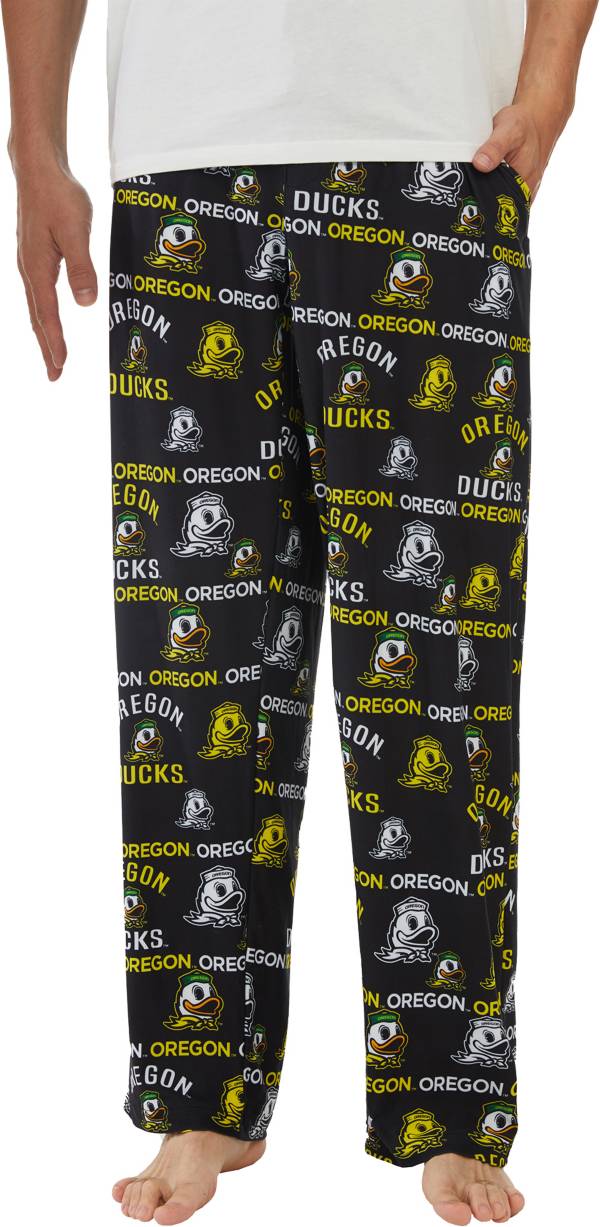 Concepts Sport Men's Oregon Ducks Black Flagship Sleep Pants