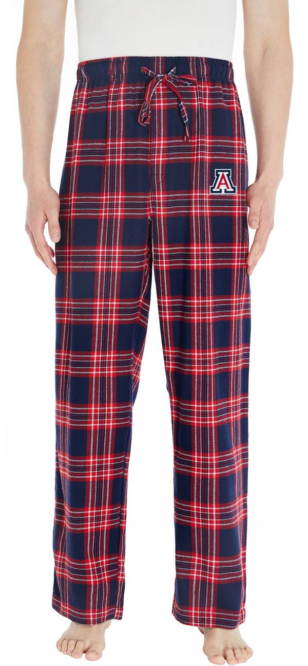 Concepts Sport Men's Arizona Wildcats Navy Plaid Takeaway Sleep Pants product image