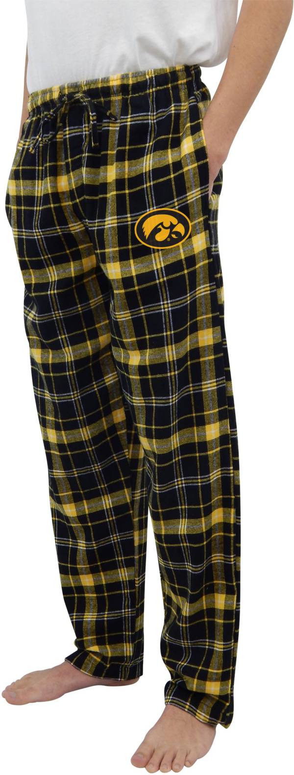 Concepts Sport Men's Iowa Hawkeyes Black Ultimate Embroidered Sleep Pants product image