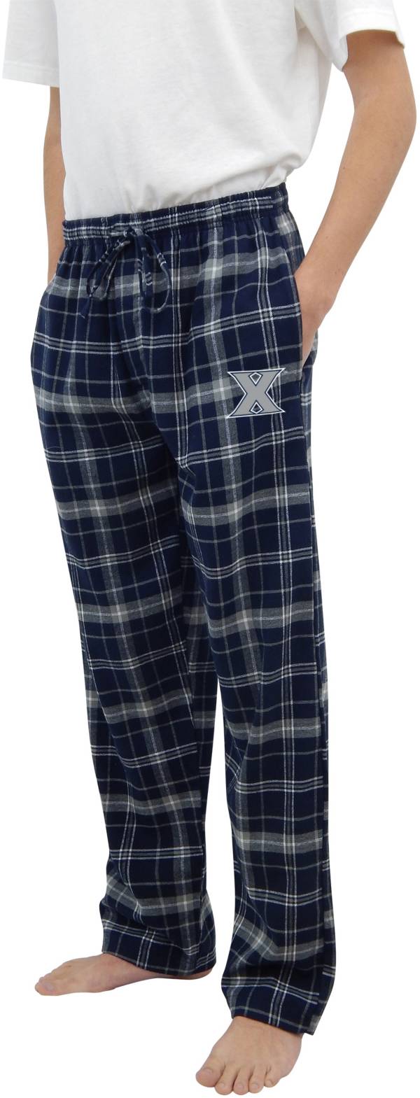 Concepts Sport Men's Xavier Musketeers Blue Ultimate Embroidered Sleep Pants product image