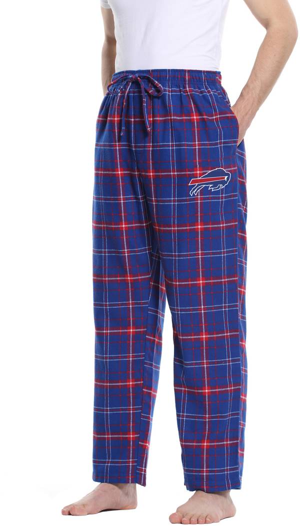 School Spirit Red Plaid Buffalo Flannel Pajama Bottoms. Custom