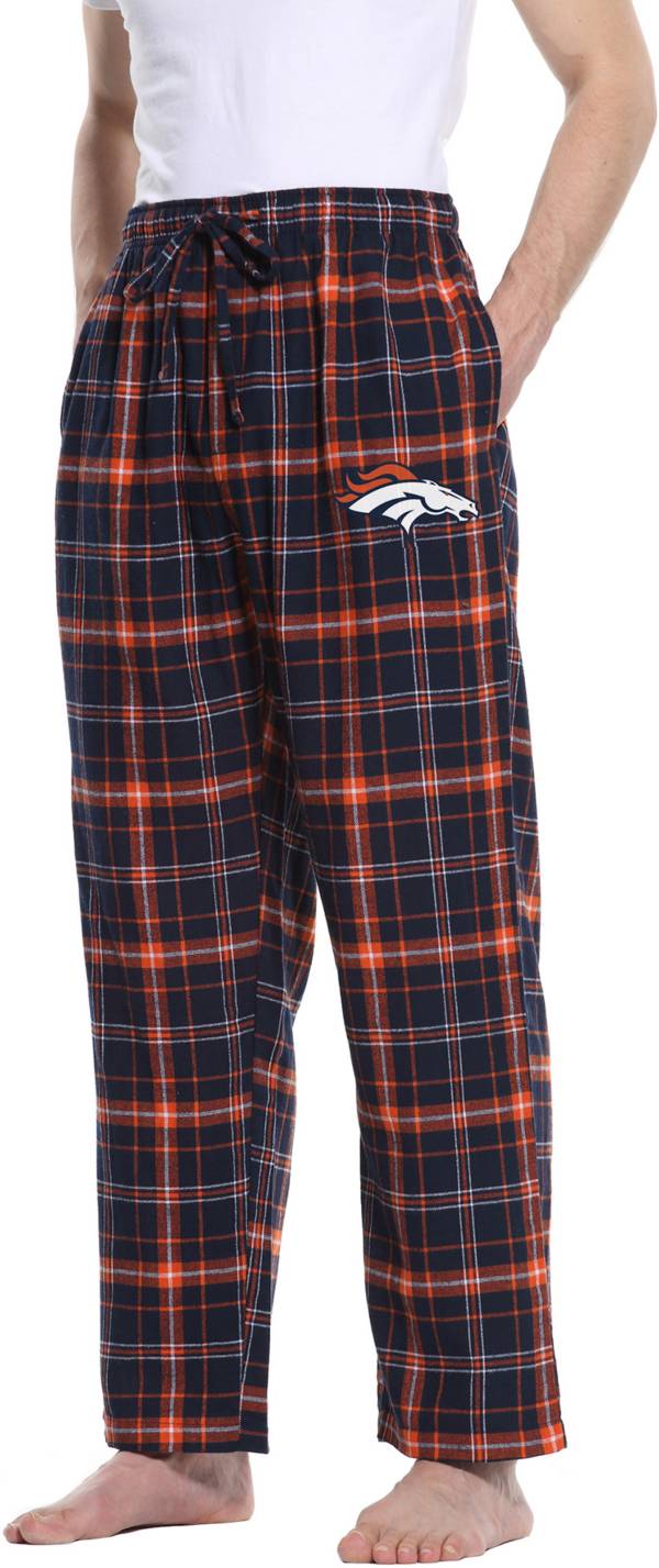 Concepts Sport Men's Denver Broncos Ultimate Navy Flannel Pants