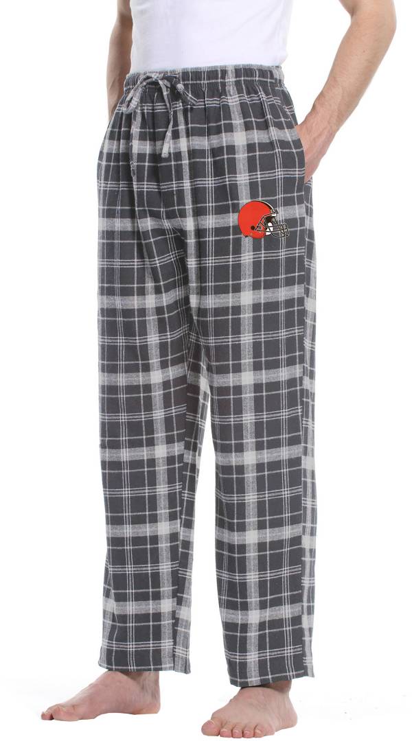 Concepts Sport Men's Cleveland Browns Alley White/Charcoal Sweatpants