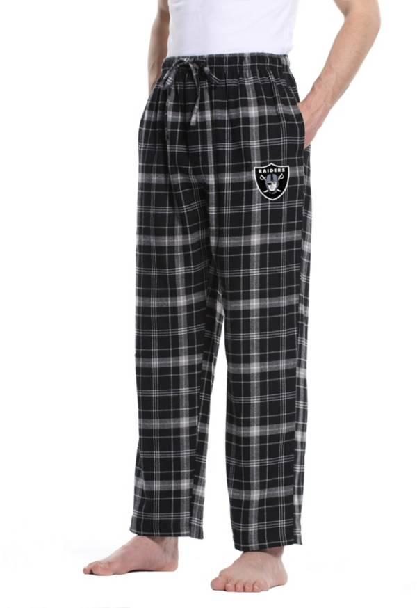 Concepts Sport Men's Las Vegas Raiders Ultimate Black Flannel Pants product image
