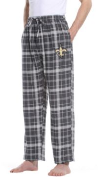 Concepts Sport Men's New Orleans Saints Quest Charcoal Jersey Pants