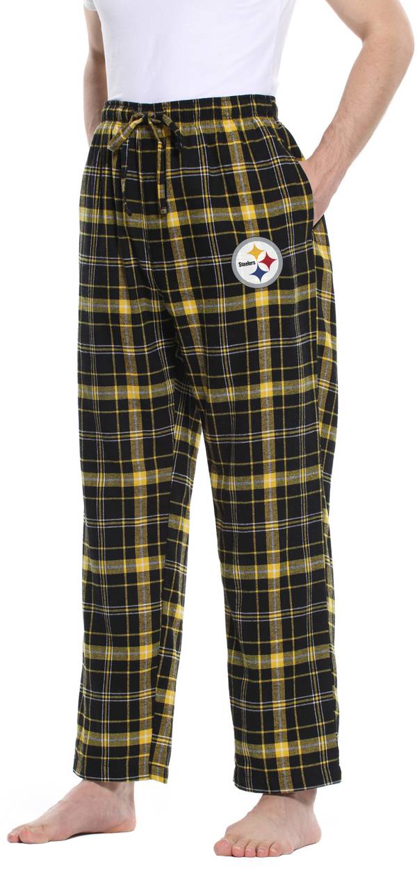 Concepts Sport Men's Pittsburgh Steelers Ultimate Black Flannel Pants product image