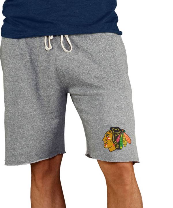 Concepts Sport Men's Chicago Blackhawks Grey Mainstream Terry Shorts product image