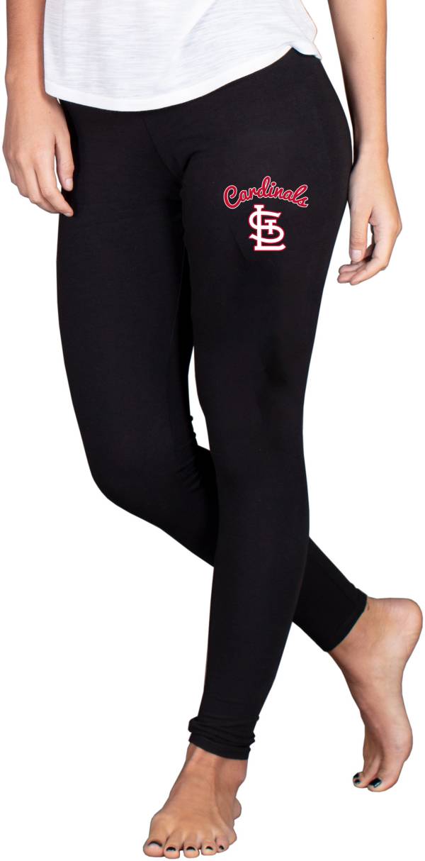 Concepts Sport Women's St. Louis Cardinals Black Fraction Leggings product image