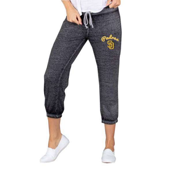 Concepts Sport Women's San Diego Padres Charcoal Capri Pants product image