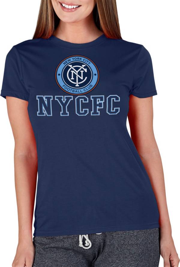 Concepts Sport Women's New York City FC Marathon Navy Knit T-Shirt product image