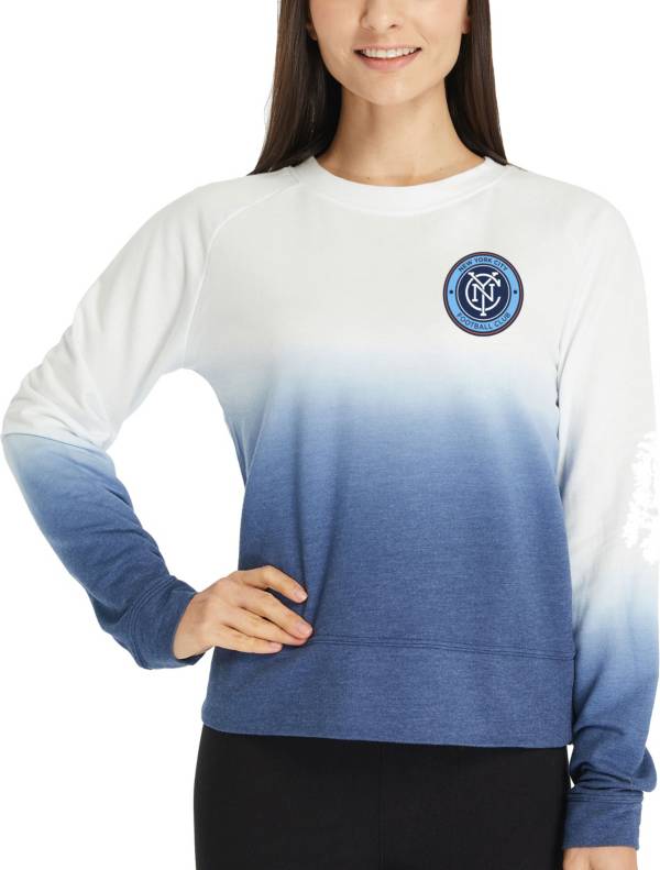 Concepts Sport Women's New York City FC Fanfare Navy Terry T-Shirt product image
