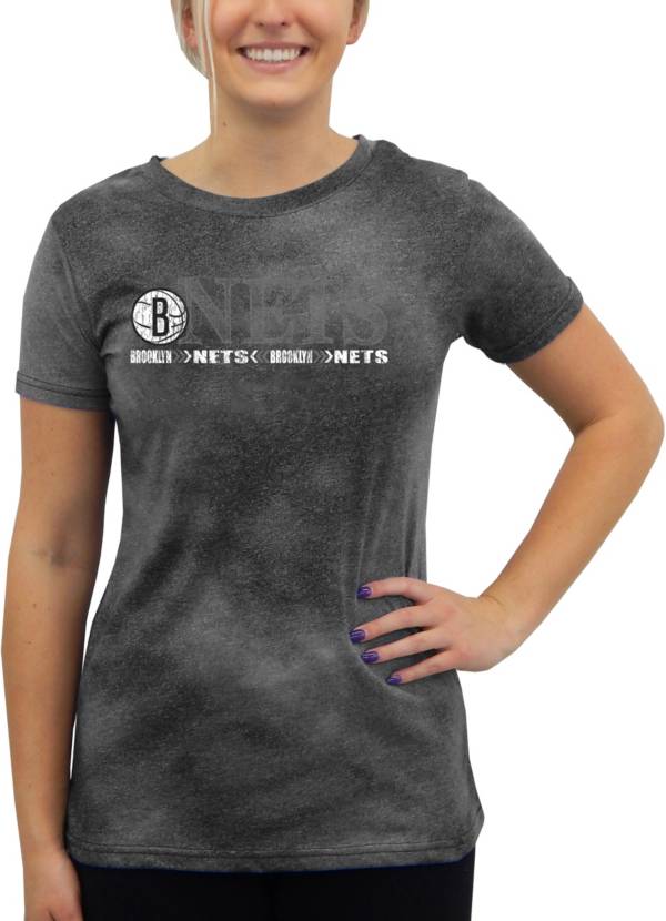 Concepts Sport Women's Brooklyn Nets Black Terry T-Shirt product image