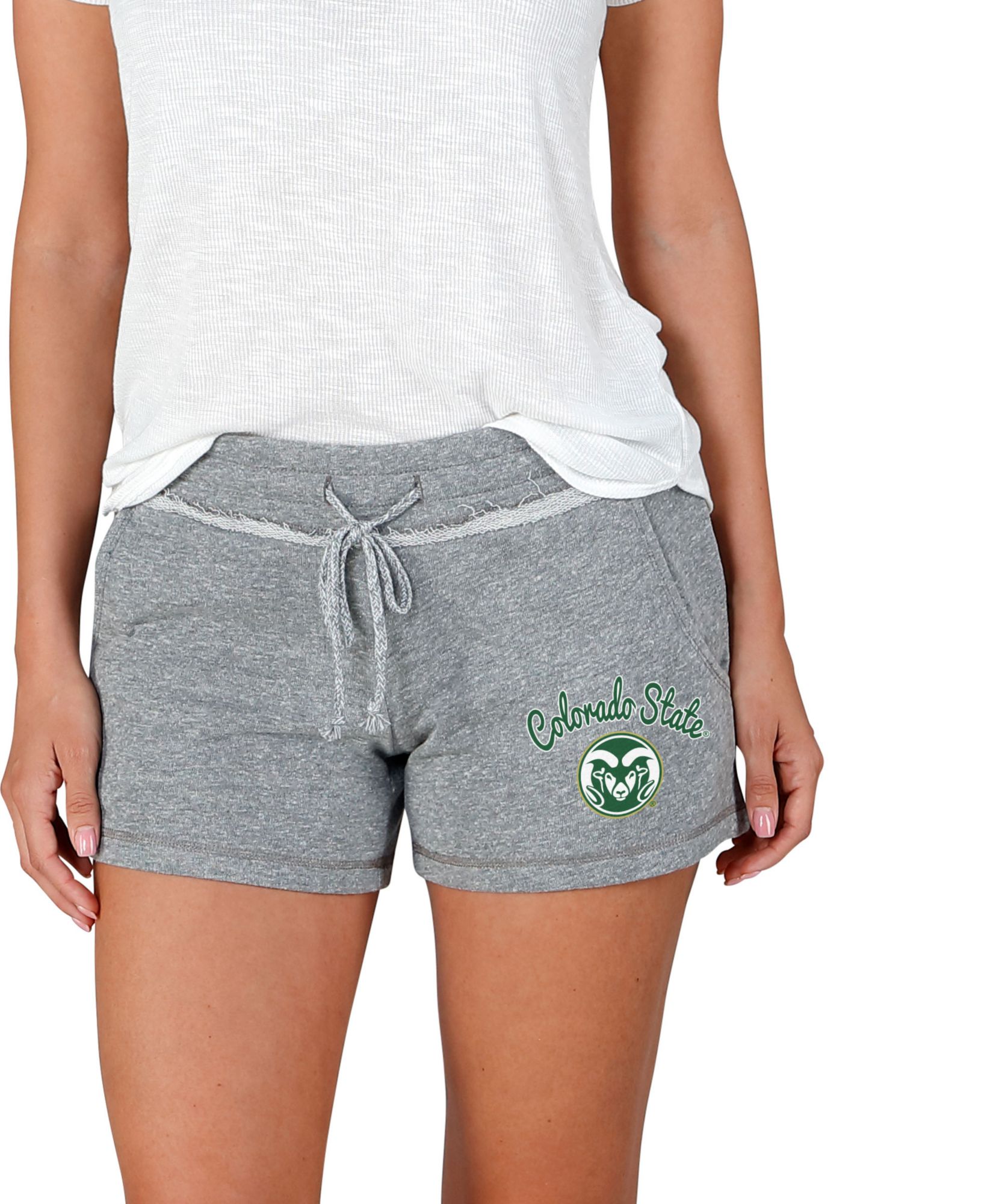 Concepts Sport Women's Colorado State Rams Grey Mainstream Terry Shorts