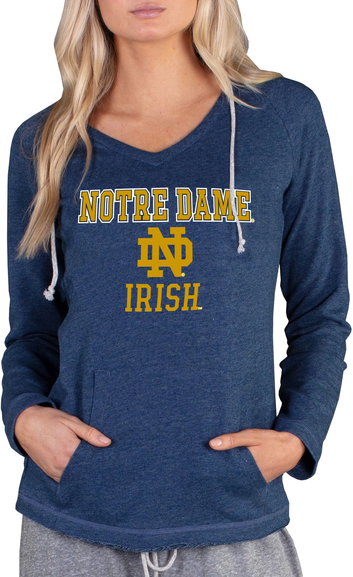 Concepts Sport Women's Notre Dame Fighting Irish Navy Mainstream Hoodie