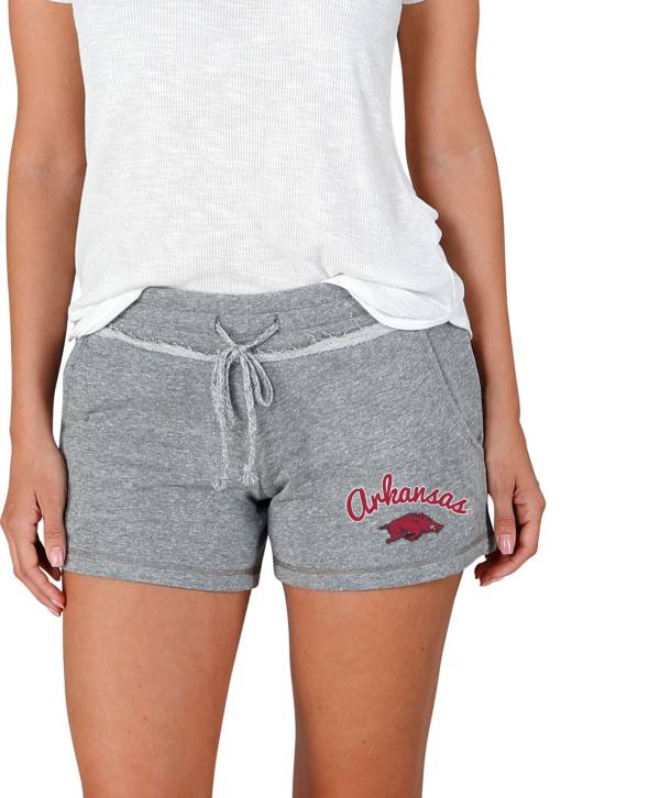 Concepts Sport Women's Arkansas Razorbacks Grey Mainstream Terry Shorts product image