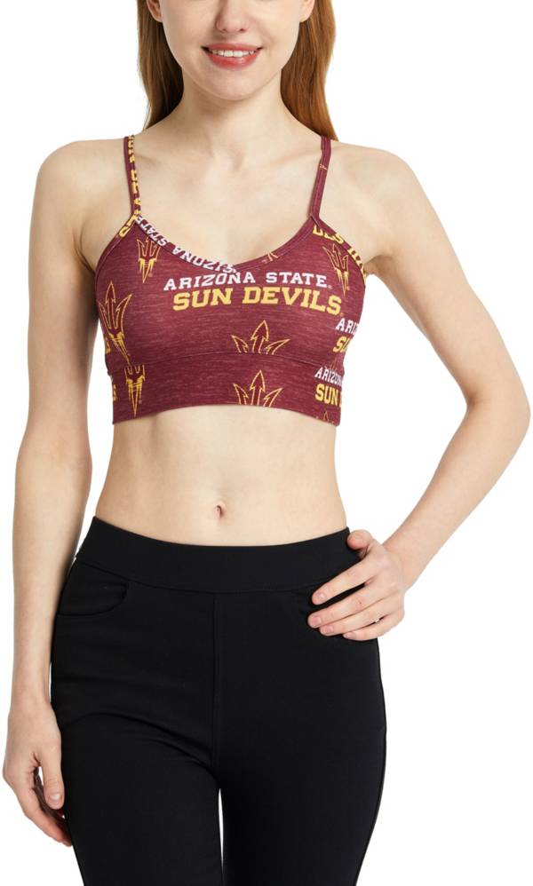 Concepts Sport Women's Arizona State Sun Devils Maroon Zest Knit Bralette