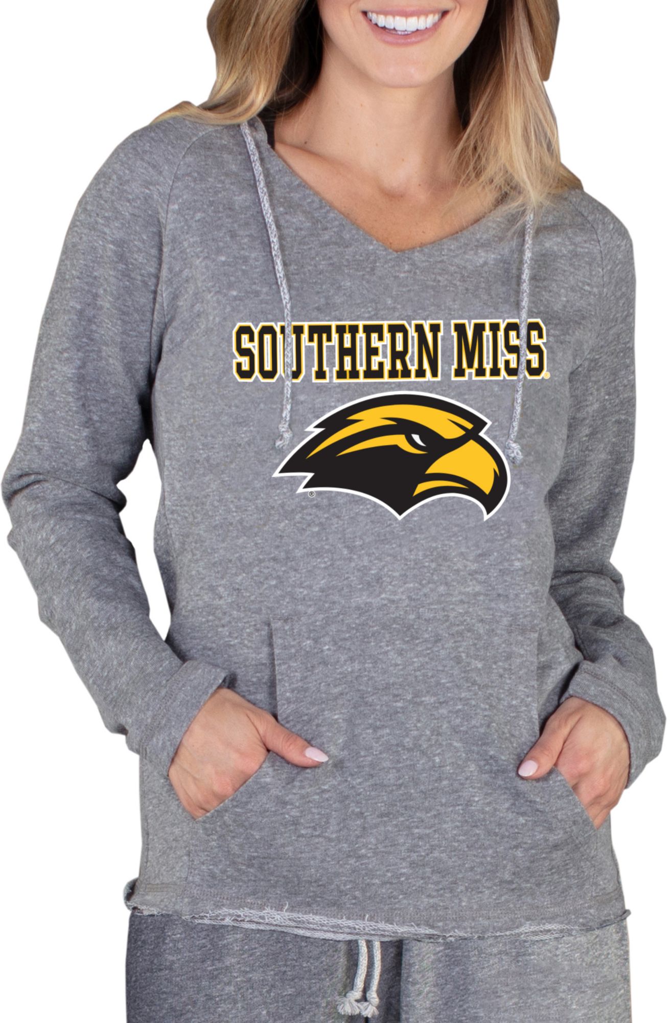 Concepts Sport Women's Southern Miss Golden Eagles Grey Mainstream Hoodie