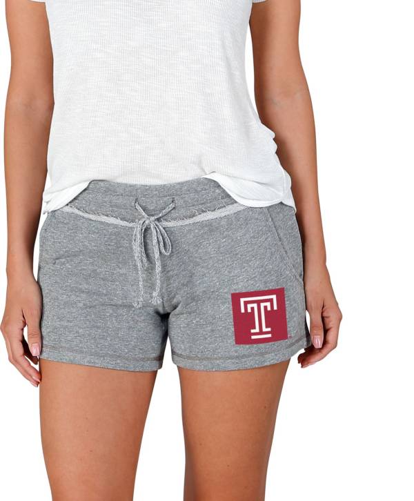 Concepts Sport Women's Temple Owls Grey Mainstream Terry Shorts product image