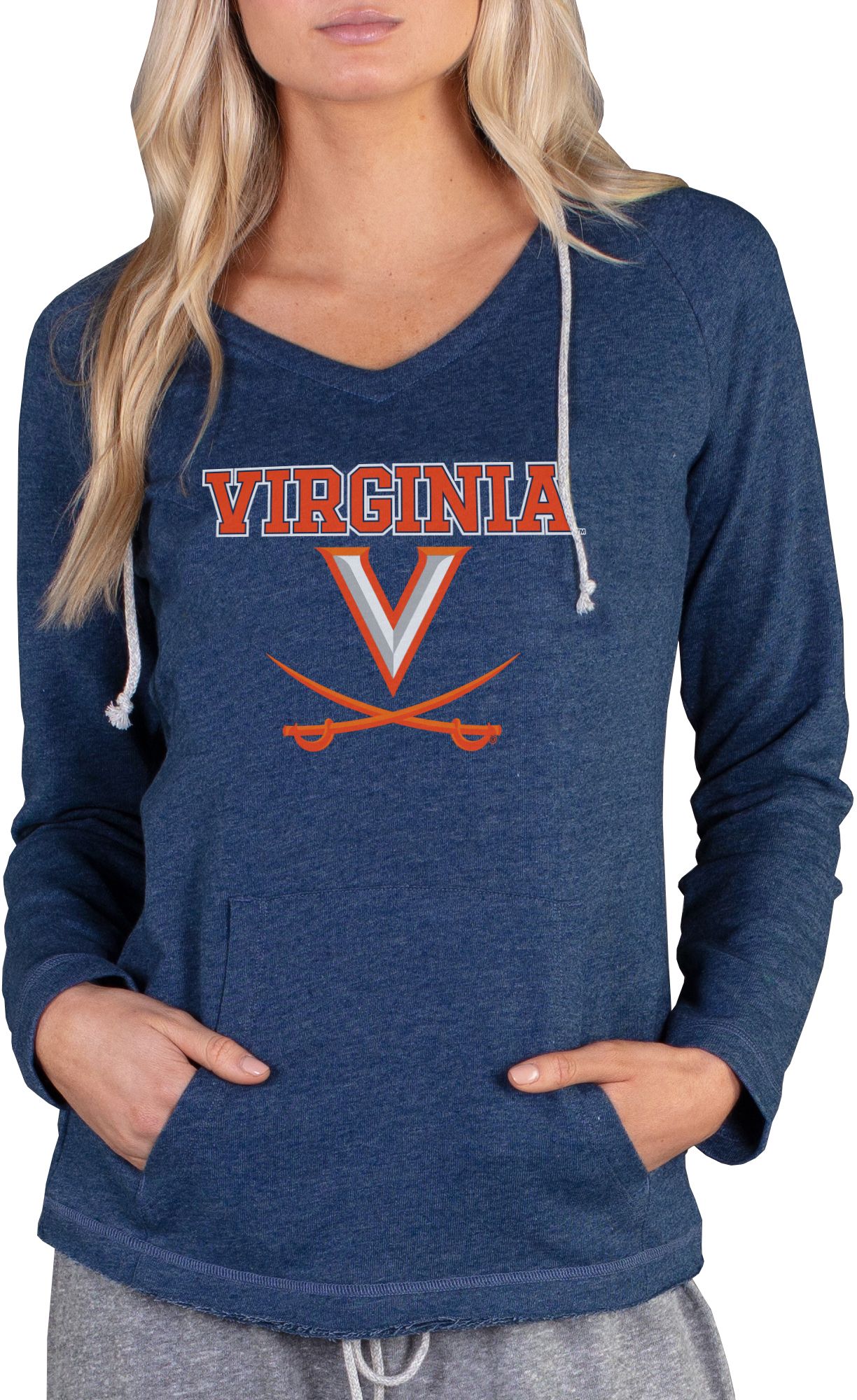 Concepts Sport Women's Virginia Cavaliers Blue Mainstream Hoodie