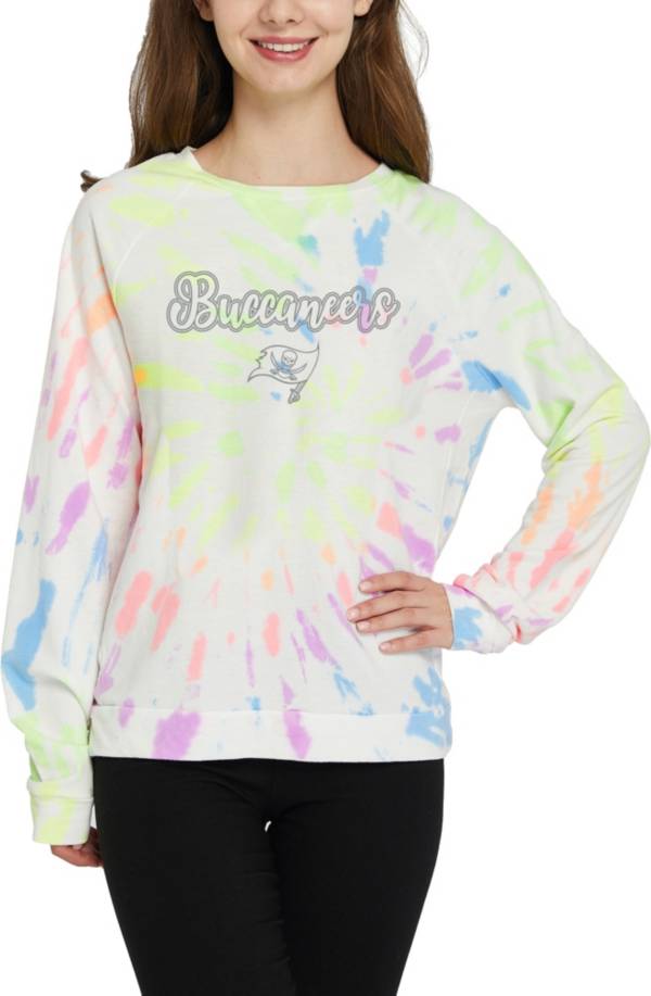 Concepts Sport Women's Tampa Bay Buccaneers Tie Dye Long Sleeve Top