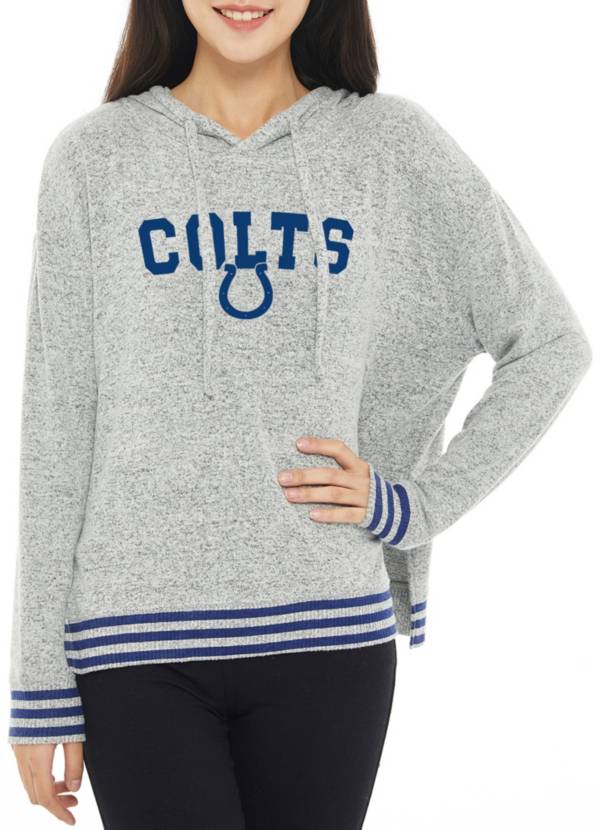 Concepts Sport Women's Indianapolis Colts Siesta Grey Long Sleeve Hoodie