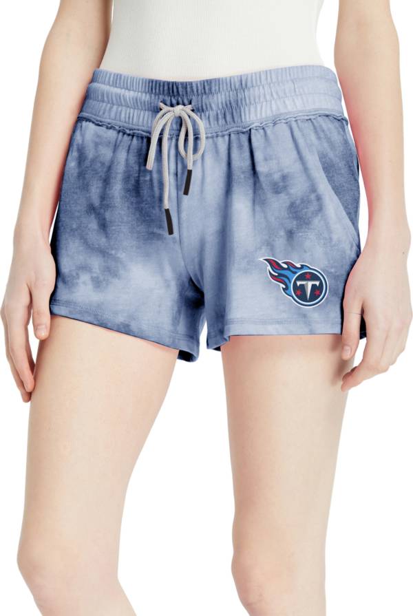 Concepts Sport Women's Tennessee Titans Navy Tie Dye Shorts