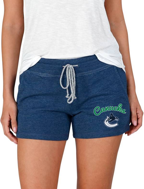 Concepts Sport Women's Vancouver Canucks Navy Terry Shorts product image