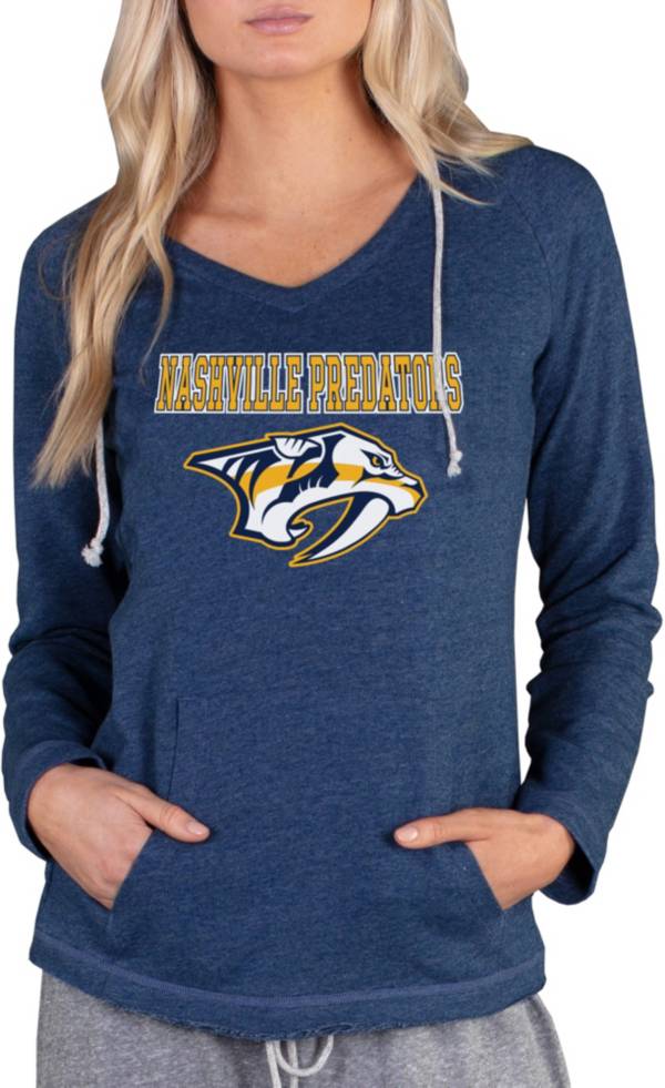 Concepts Sport Women s Nashville Predators Mainstream Navy Hoodie