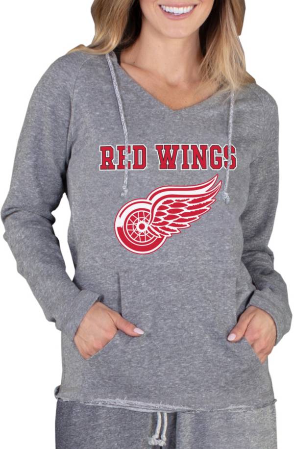 Concepts Sport Women's Detroit Red Wings Mainstream Grey Hoodie product image