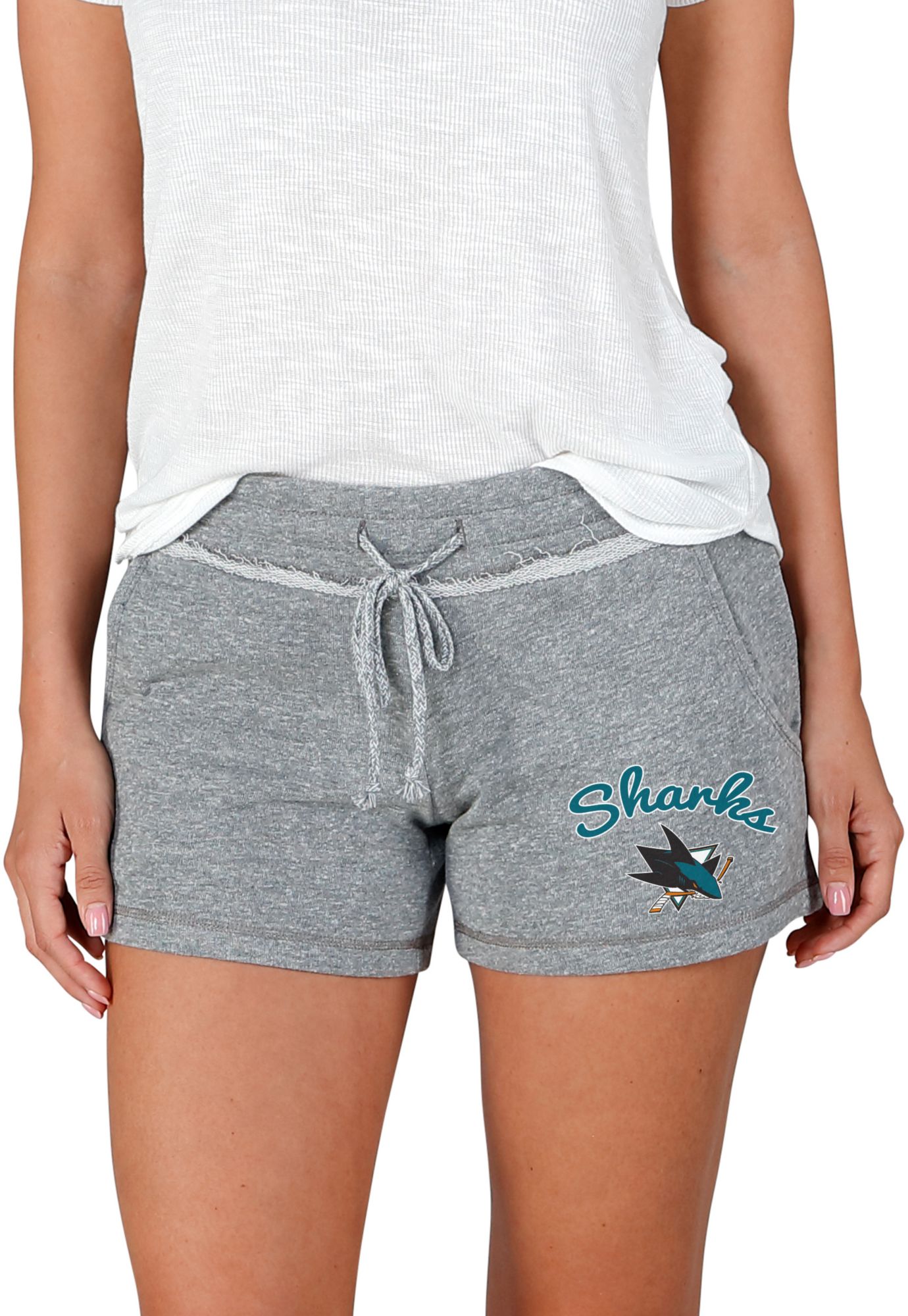 Concepts Sport Women's San Jose Sharks Grey Terry Shorts