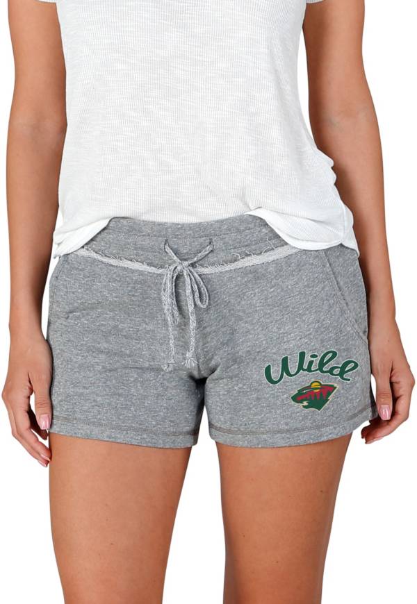Concepts Sport Women's Minnesota Wild Grey Terry Shorts product image