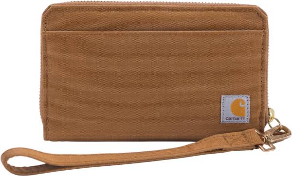 Carhartt Men's Nylon Duck Crossbody Wallet, Brown