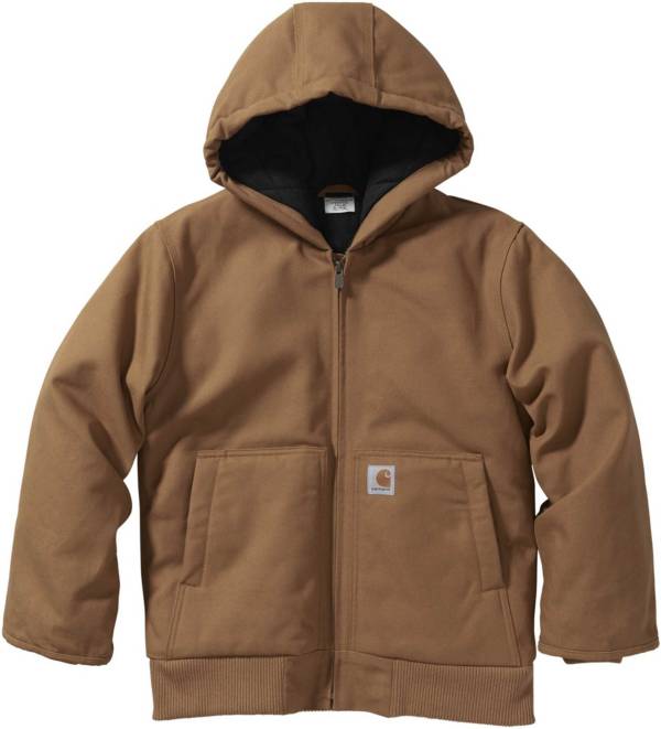 Carhartt Boys' Canvas Insulated Hooded Active Jacket Dick's Sporting