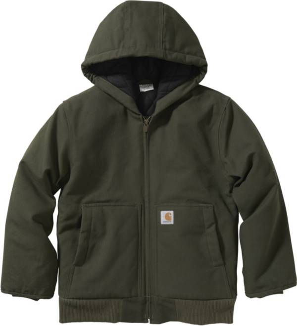 Carhartt Boys' Canvas Insulated Hooded Active Jacket product image