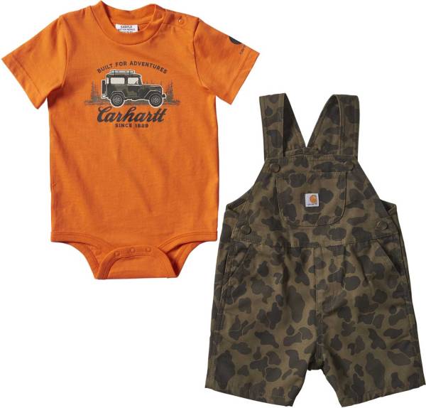 Carhartt Infant Boy's Camo Shortall Set