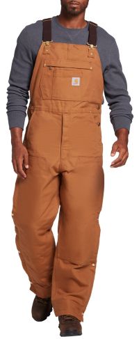 Carhartt Men's Relaxed Fit Duck Bib Overall | Dark Brown | 32W 36L