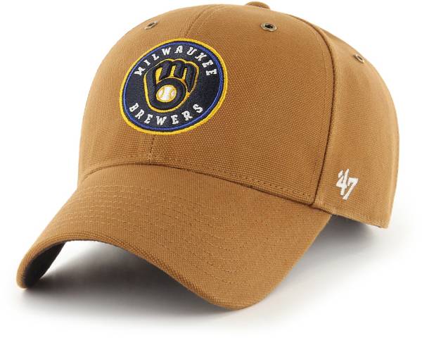 Carhartt Men's Milwaukee Brewers Brown Cart Cleanup Adjustable Hat
